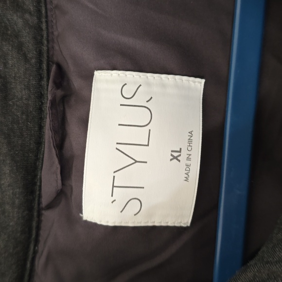 STYLUS BRAND MENS DARK GRAY HEATHER SNAP FRONT WINTER COAT SIZE XL - Picture 6 of 13